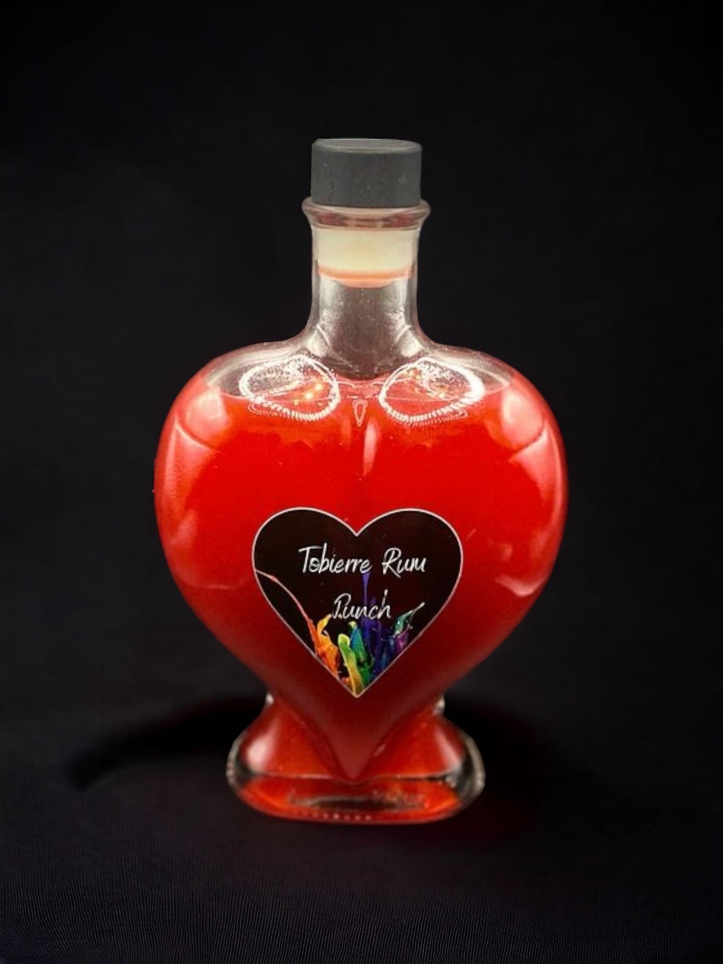 Valentine’s Rum Punch with a Black Velvet Pouch